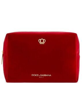 Dolce&Gabbana Beauty Velvet Pouch Makeup Bag Gift Authentic